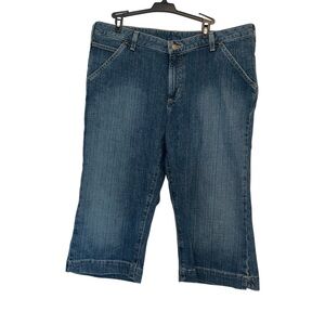 Carhartt Women’s Original Fit Denim Cropped Pant Size 16 Mid-Rise Capris NWT